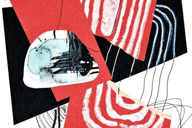 Współczesne dzieła sztuki wystawione w galerii.